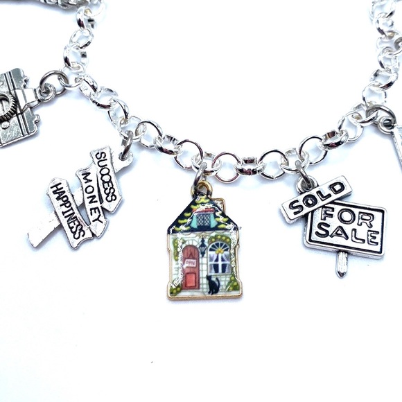 Real Estate Agent Charm Bracelet Realtor Gift - Picture 6 of 7